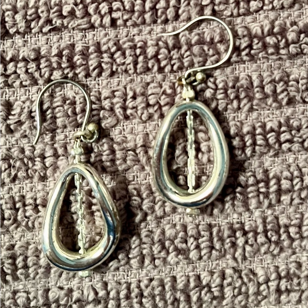 Silver earrings